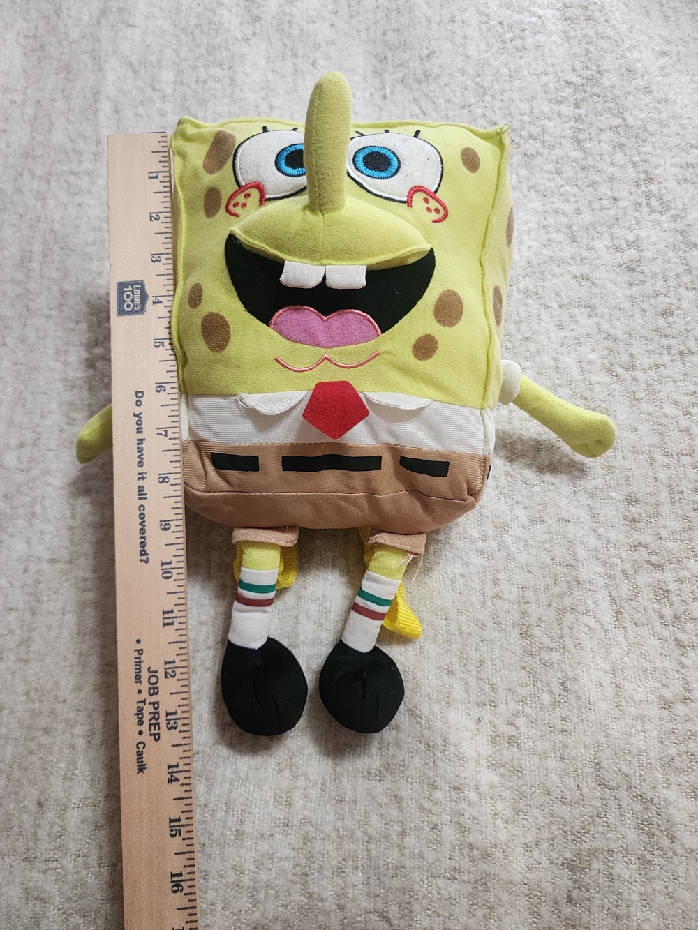 2014 Officially Licensed SpongeBob SquarePants 14” Character Plush Backpack